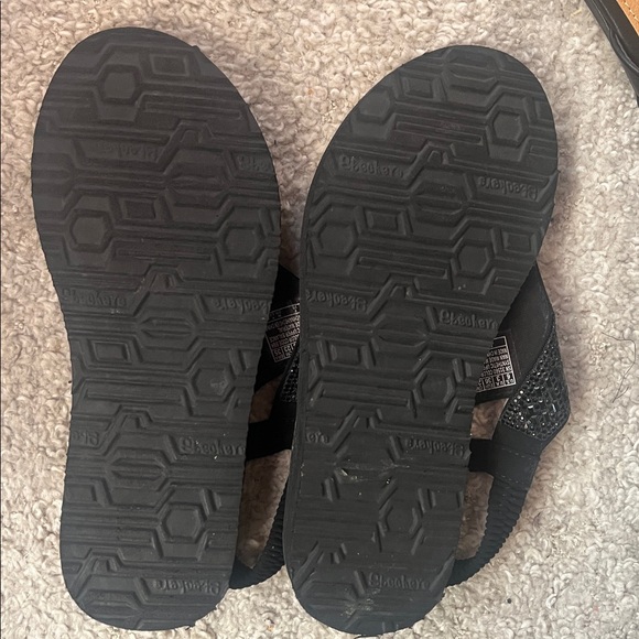 Skechers Black Sparkle Sandalssize 6 - Picture 3 of 4